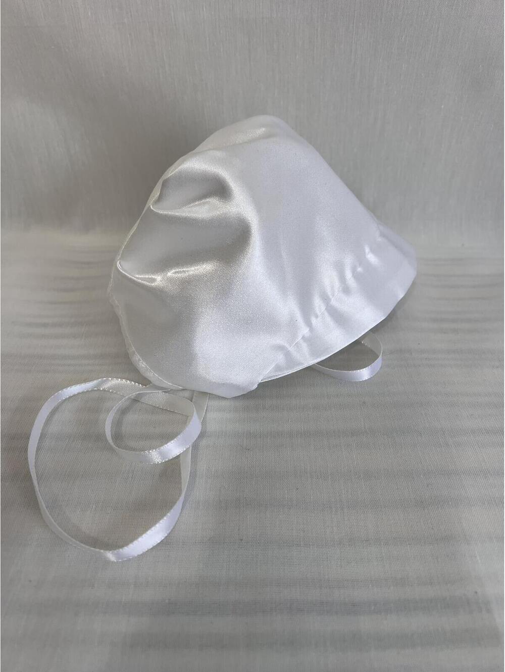 Satin Christening Bonnet Size 3